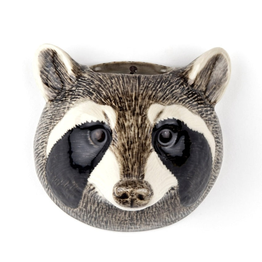 Raccoon Wall Vase - Front