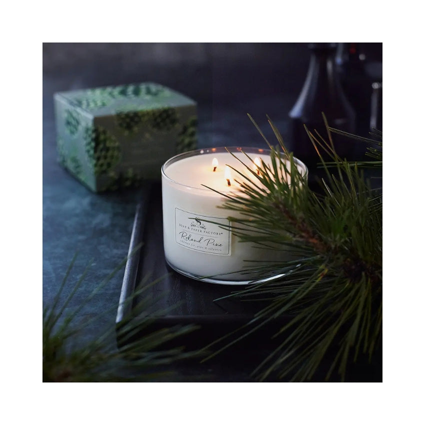 Roland Pine Three-Wick Soy Candle