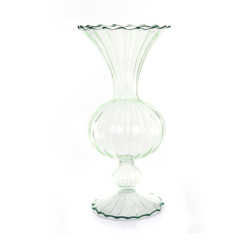 Ruffled Fragment Vase - Dark Green