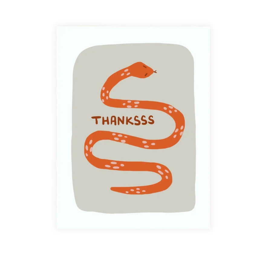 Snake Thanksss Card