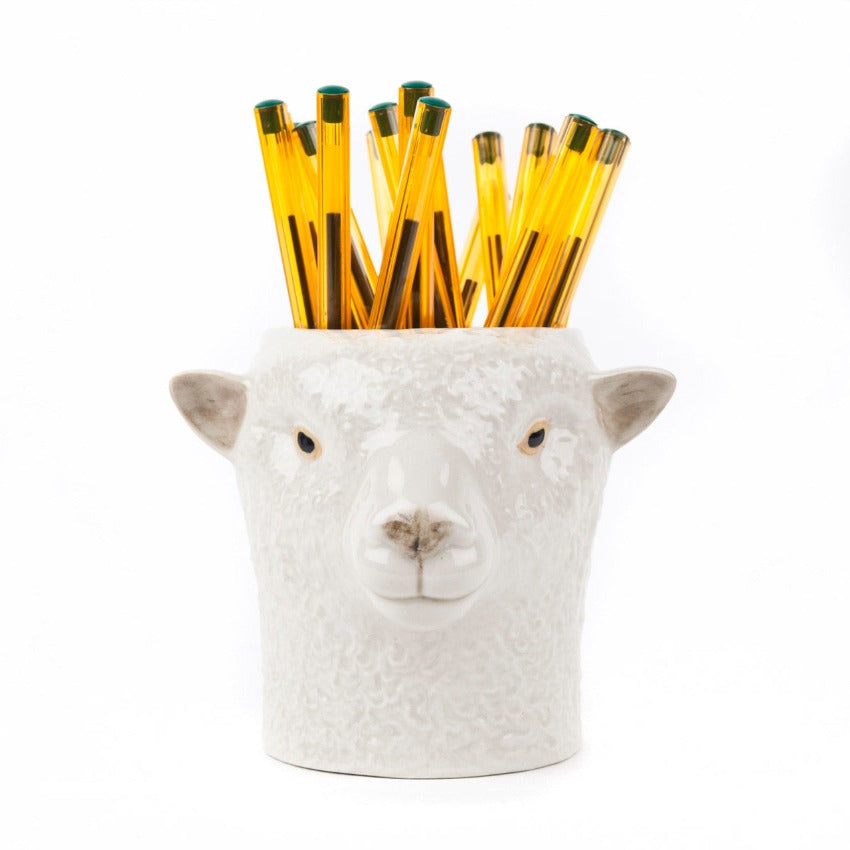 Southdown Sheep Pencil Pot - Filled