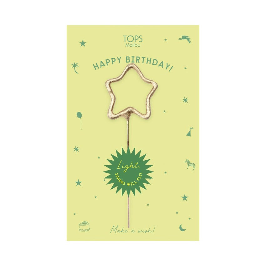 Sparkler Card - Birthday Green