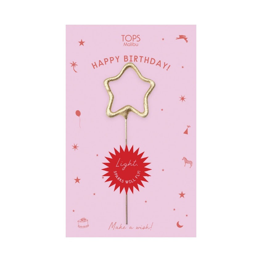 Sparkler Card - Birthday Pink