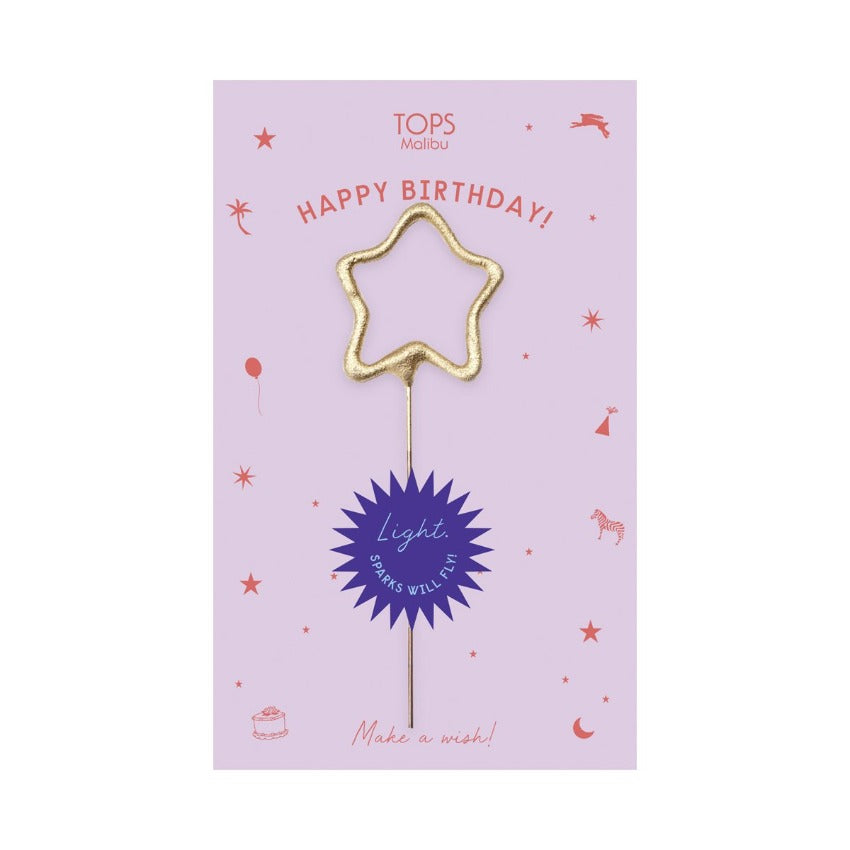 Sparkler Card - Birthday Purple