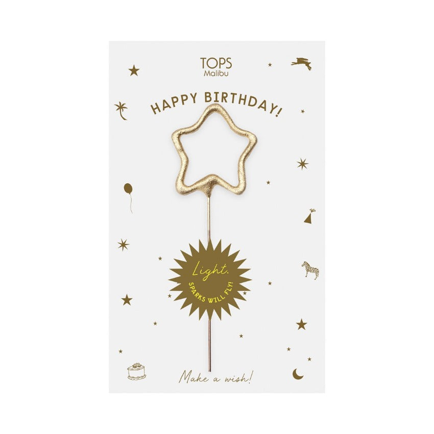 Sparkler Card Birthday - White
