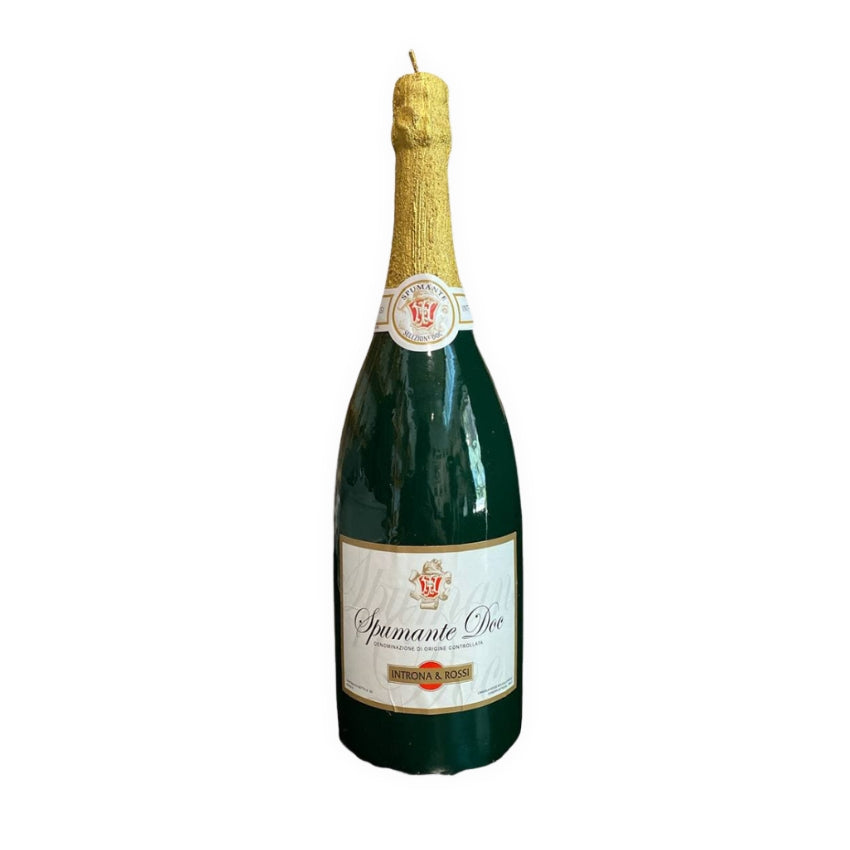 Spumante Sparkling Wine Bottle Candle - Large