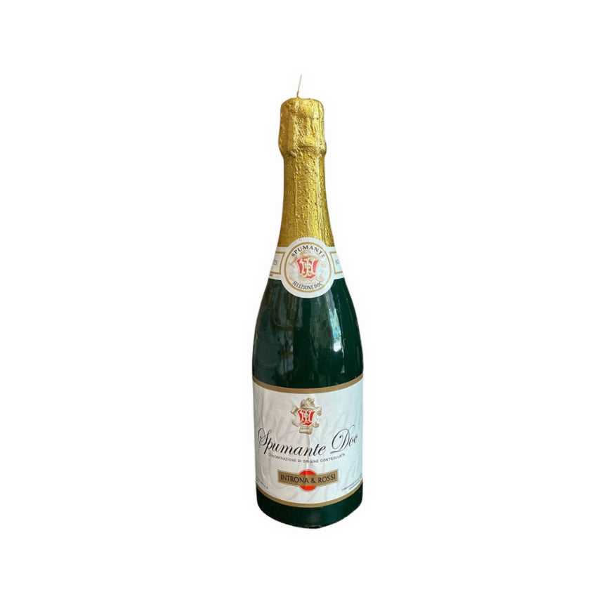 Spumante Sparkling Wine Bottle Candle - Medium