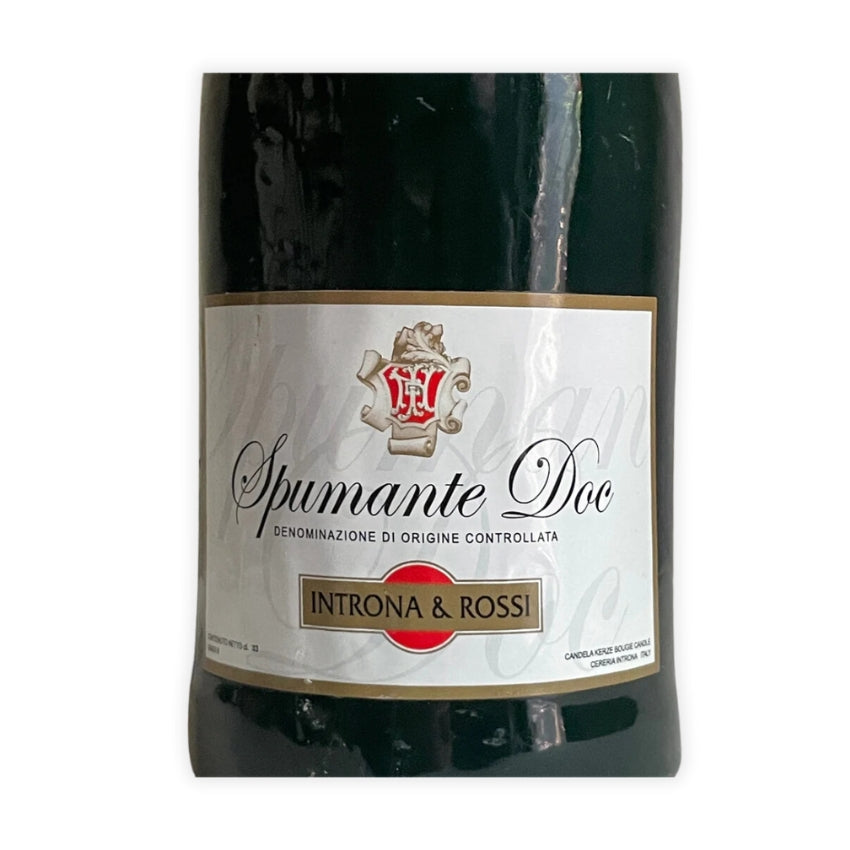 Spumante Sparkling Wine Bottle Candle - Medium