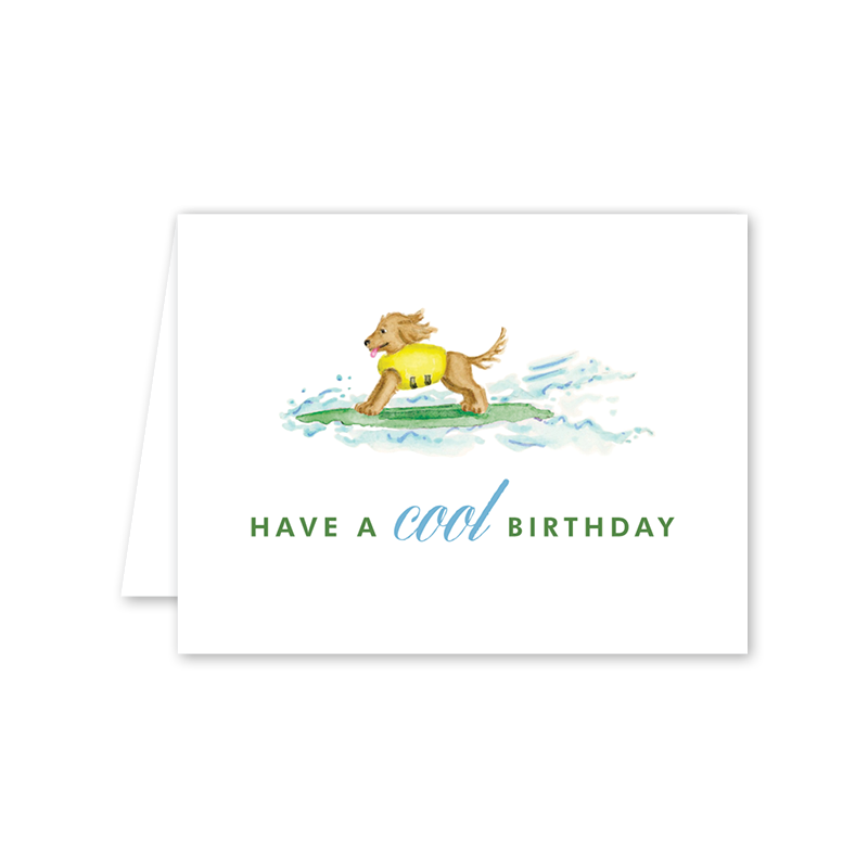 Surf’s Up Pup Birthday Card