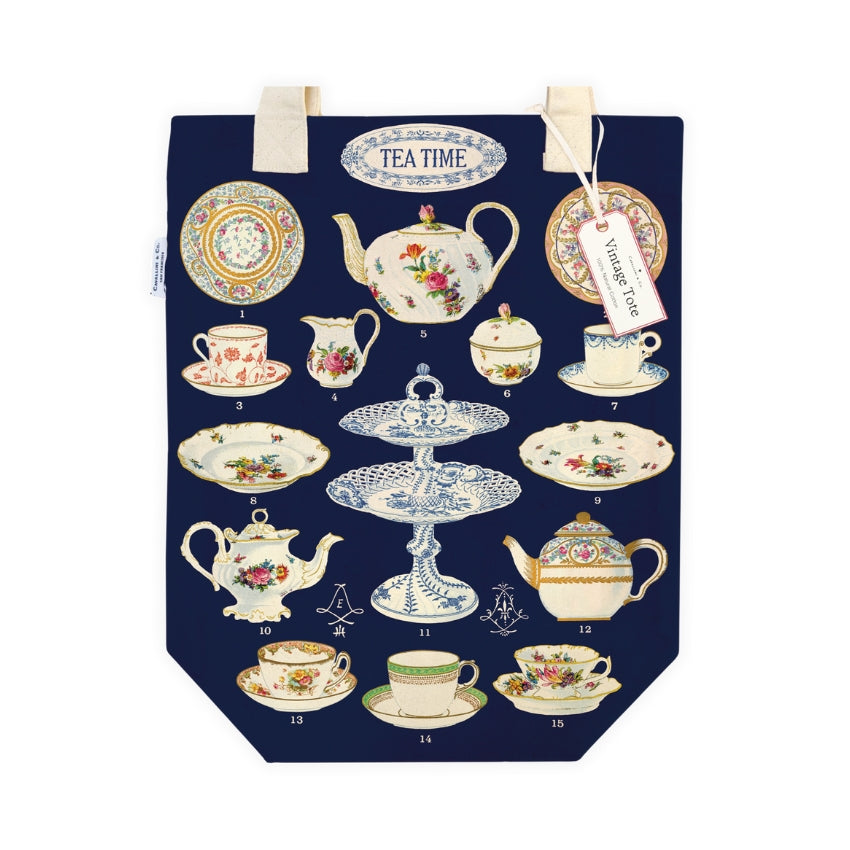 Tea Time Tote Bag - Cavallini & Co.