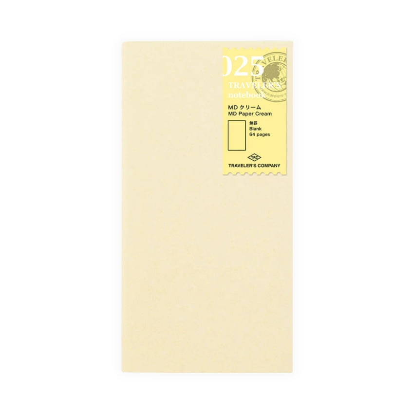 TRAVELER'S COMPANY Refill, Standard Size - (025) Cream Blank