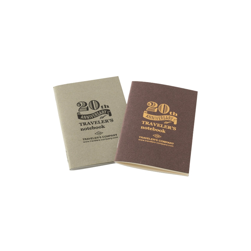 TRAVELER'S COMPANY Notebook Card Size 20th Anniversary Set, Black