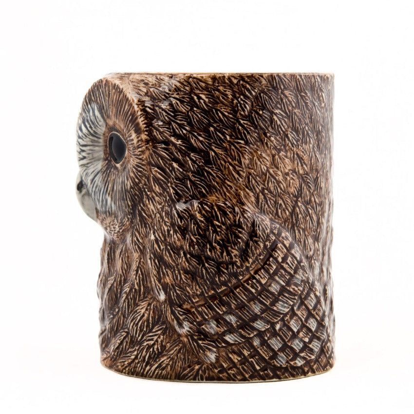Tawny Owl Pencil Pot - Side