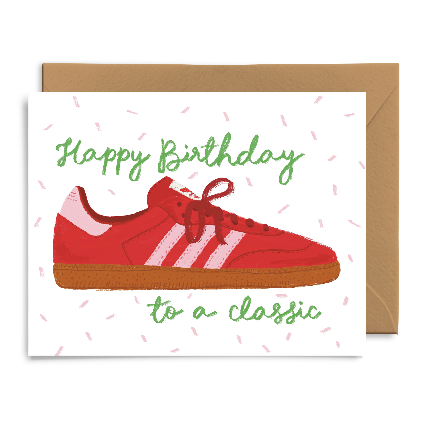 Tennis Shoe Birthday Card