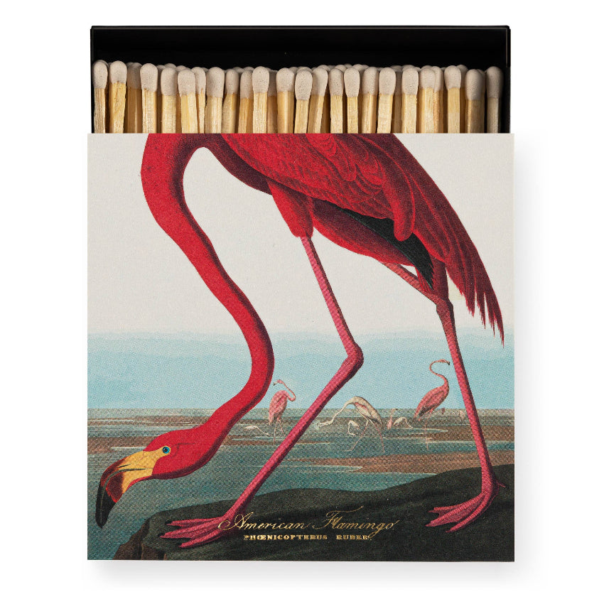The American Flamingo Square Safety Matches – Paper and Grace