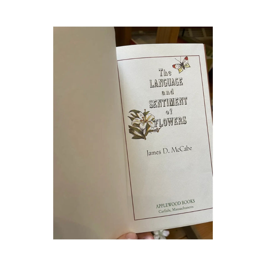 The Language and Sentiment of Flowers Book