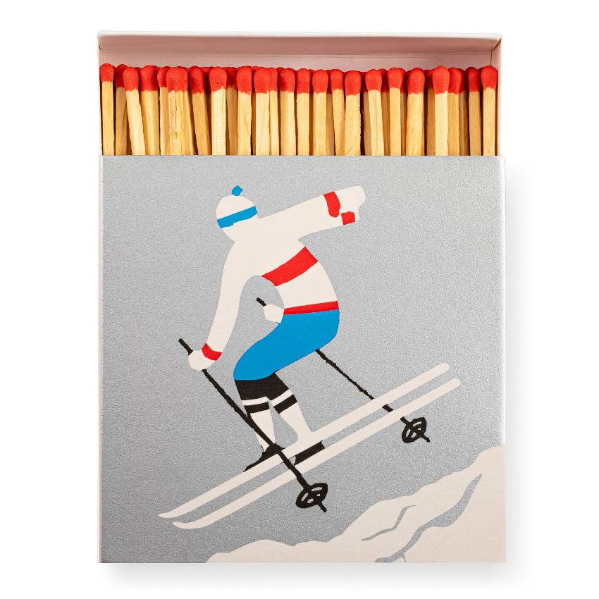 The Skier Square Safety Matches