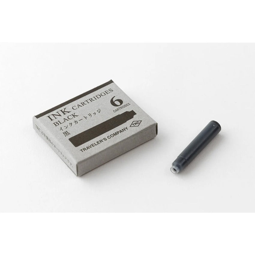 Traveler's Company Fountain + Rollerball Pen Ink Cartridges - Black