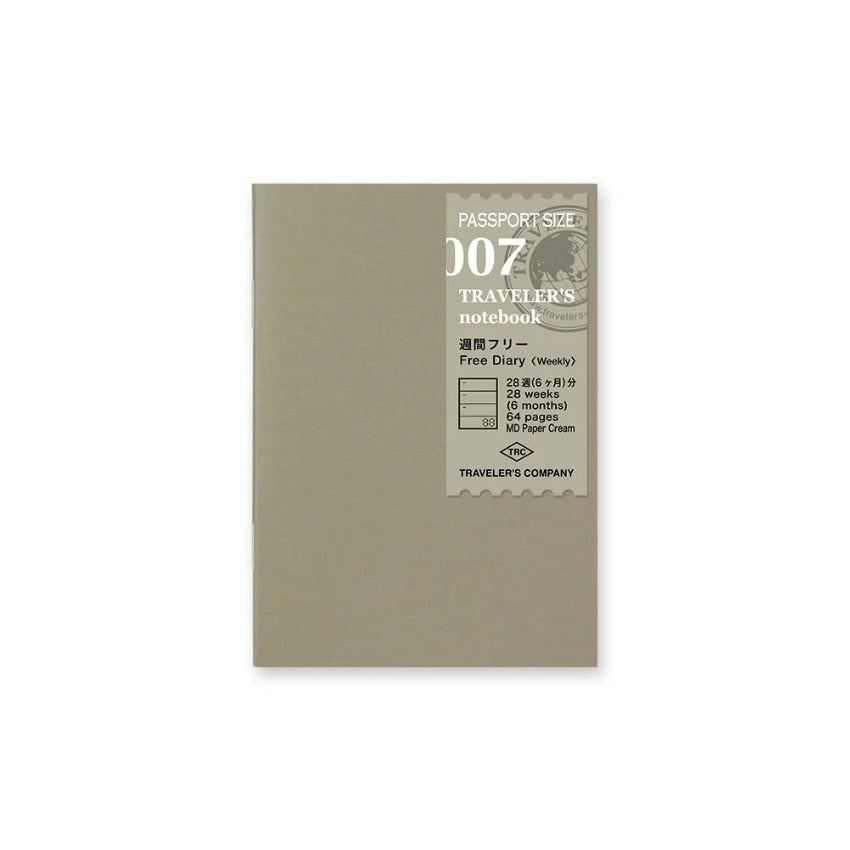 Traveler's Company Passport Weekly Diary Refill (007)