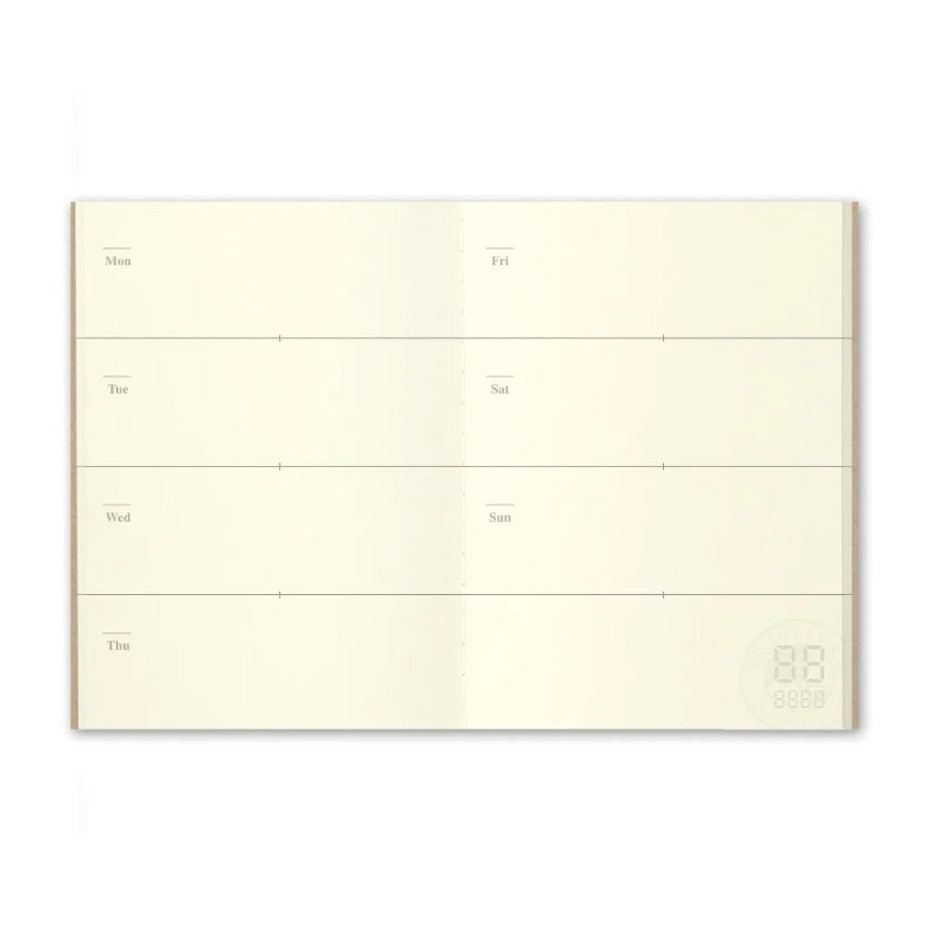 Traveler's Company Passport Weekly Diary Refill (007)