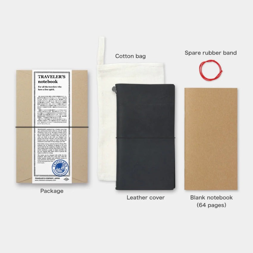 Traveler's Company Refillable Notebook - Black