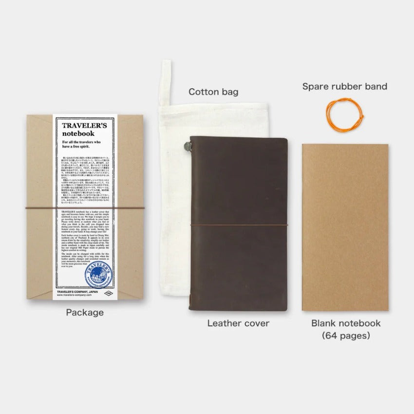 Traveler's Company Refillable Notebook - Brown