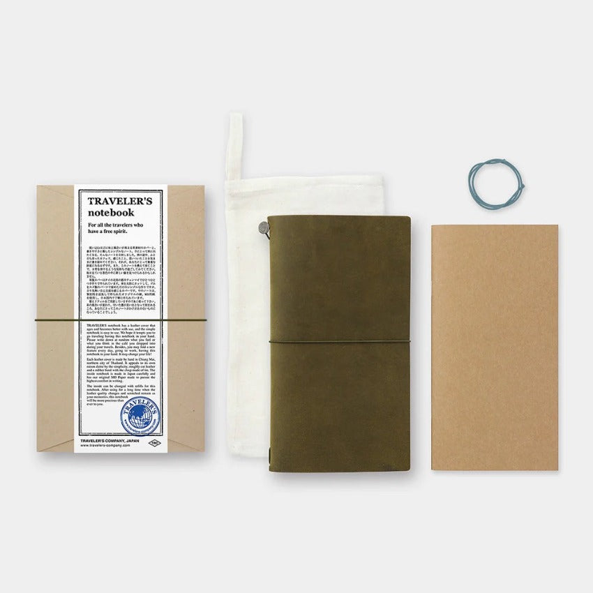 Traveler's Company Refillable Notebook - Olive