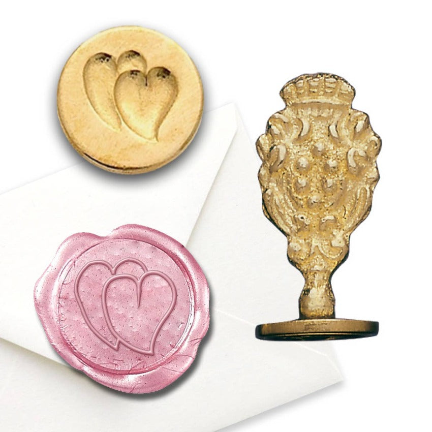 Twin Hearts Motif Wax Stamp