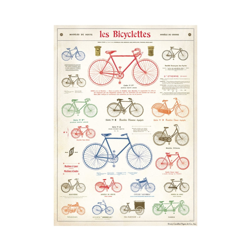 Bicycles Wrap Sheet - Cavallini & Co.