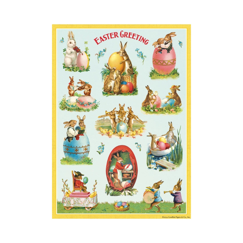 Easter Bunnies Wrap Sheet - Cavallini & Co.