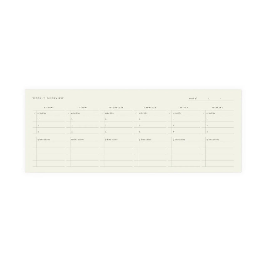 Weekly Keyboard Planner Notepad