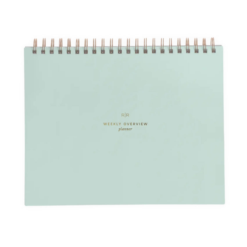 Weekly Overview Planner - Mint Blue