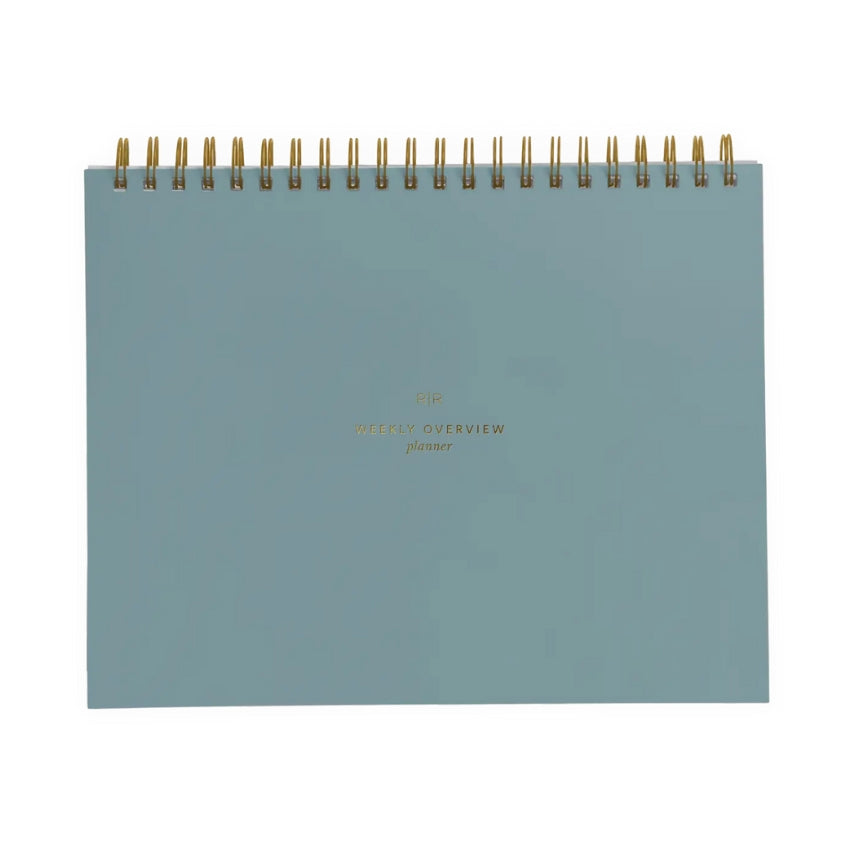 Weekly Overview Planner - Steel Blue