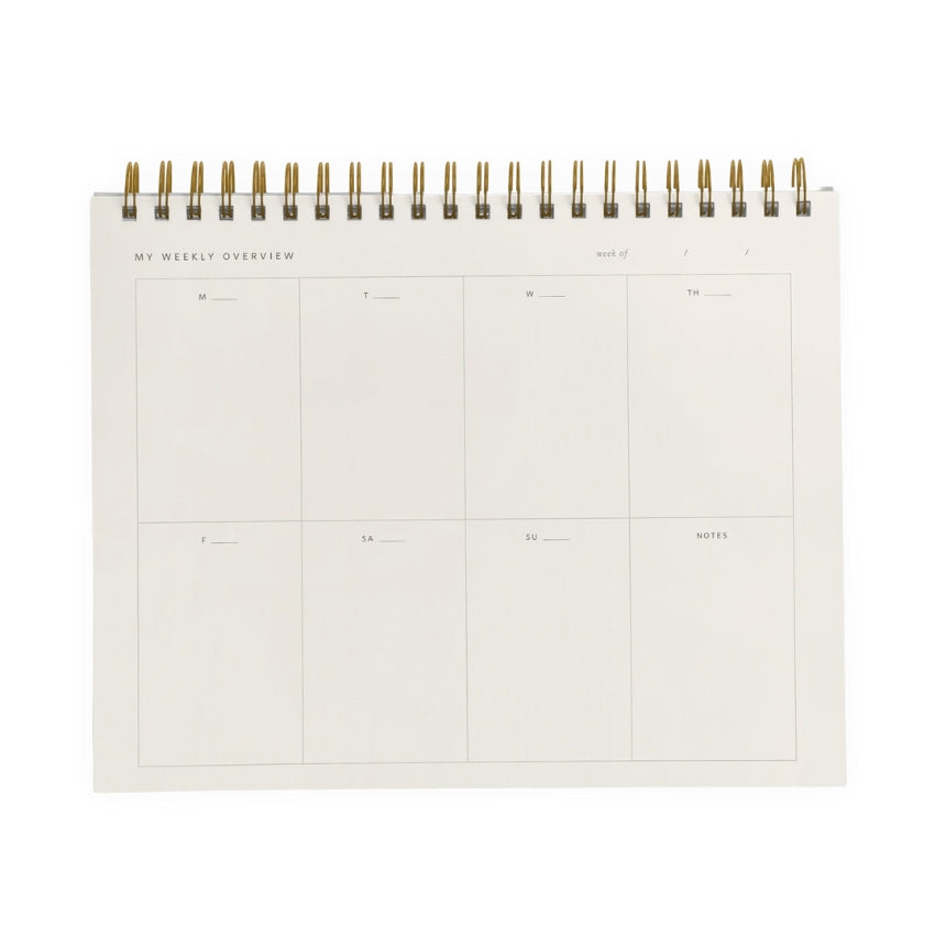 Weekly Overview Planner - Mustard