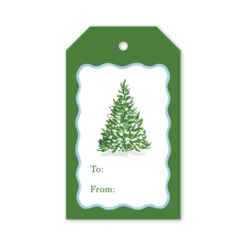 Winter Toile Gift Tags
