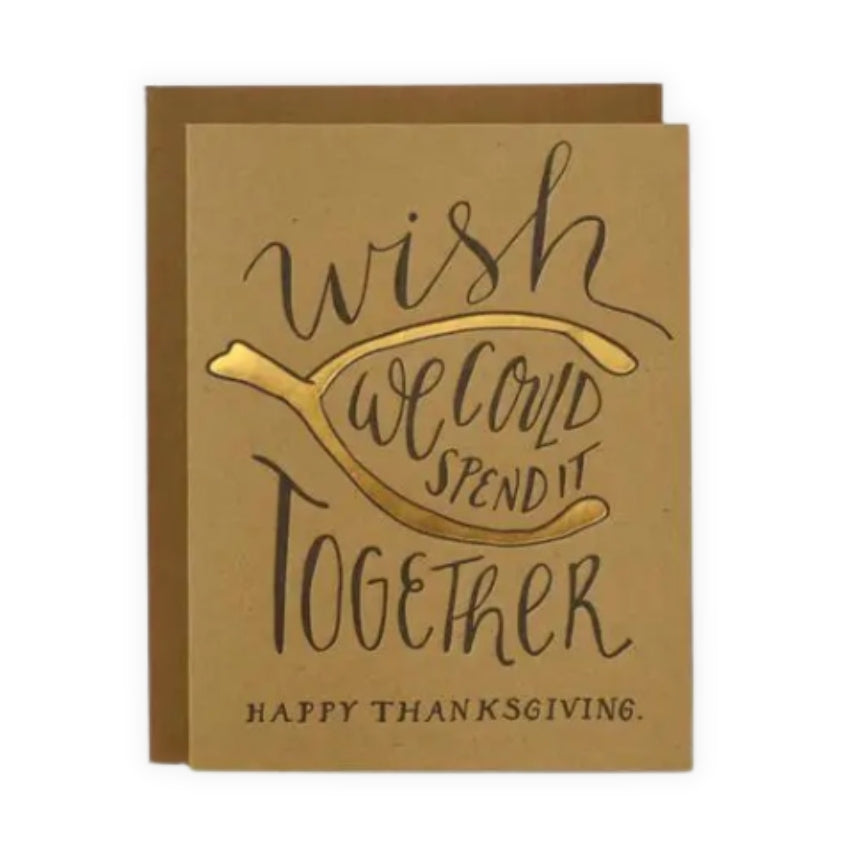 Wishbone Thanksgiving Card – Paper and Grace