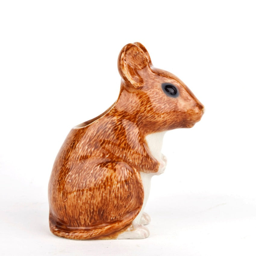 Wood Mouse Bud Vase - Side Profile
