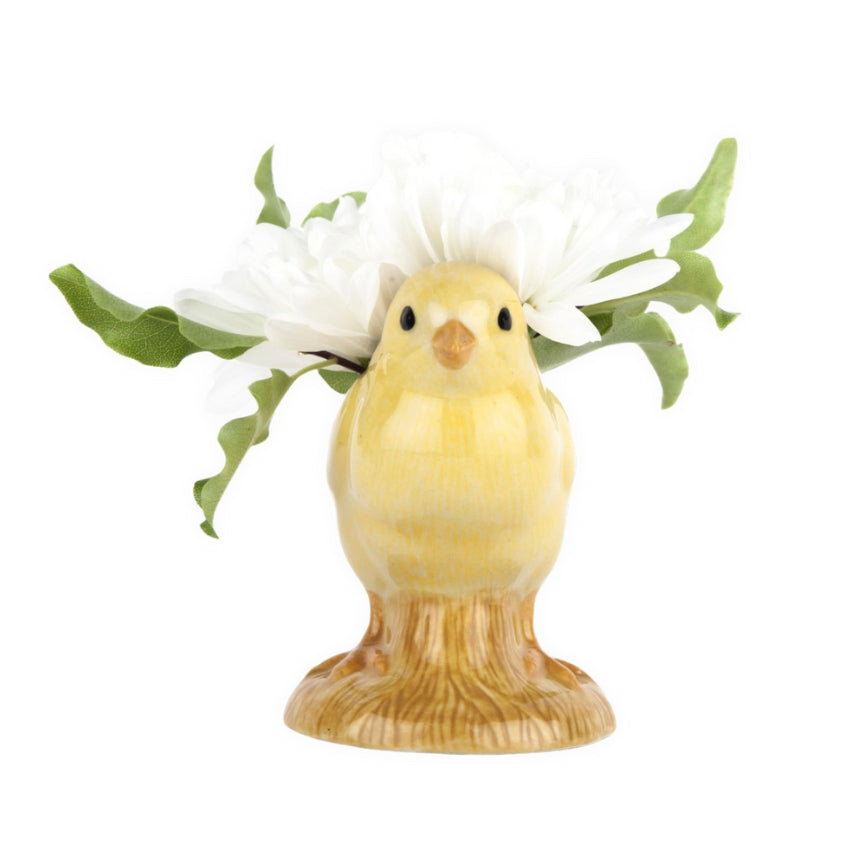 Yellow Chick Bud Vase - Quail Ceramics