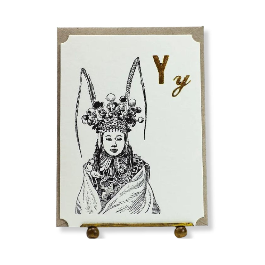 Y Letterpress Card - Youth