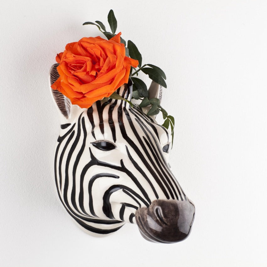 Zebra-Wall-Vase-Filled