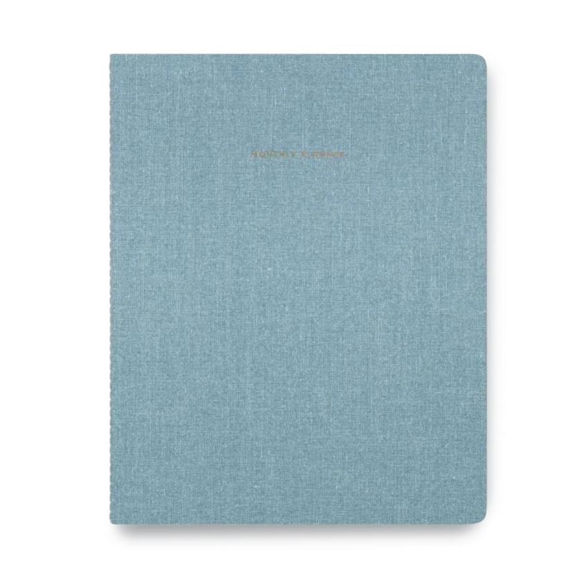 Appointed Monthly Planner - Chambray Blue