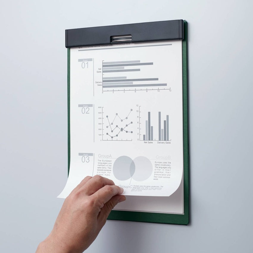 Mag Flap Clipboard - A4, Black