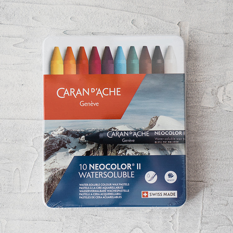 Caran d'Ache Neocolor II Aquarelle Water Soluble Wax Pastels
