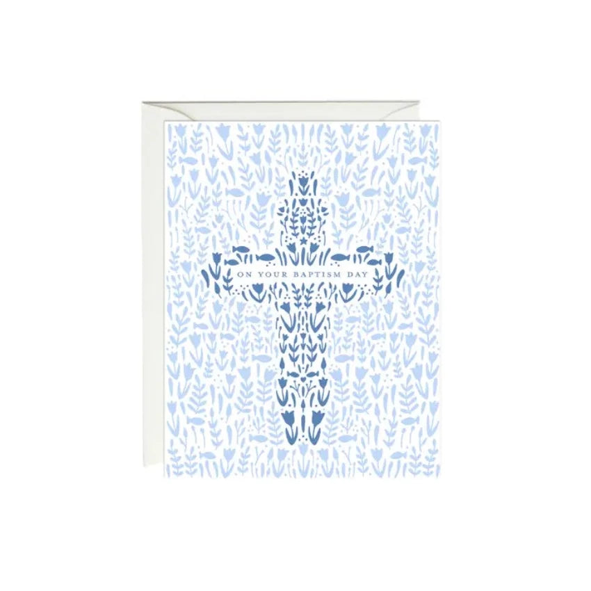 Floral-Baptism-Cross-Card