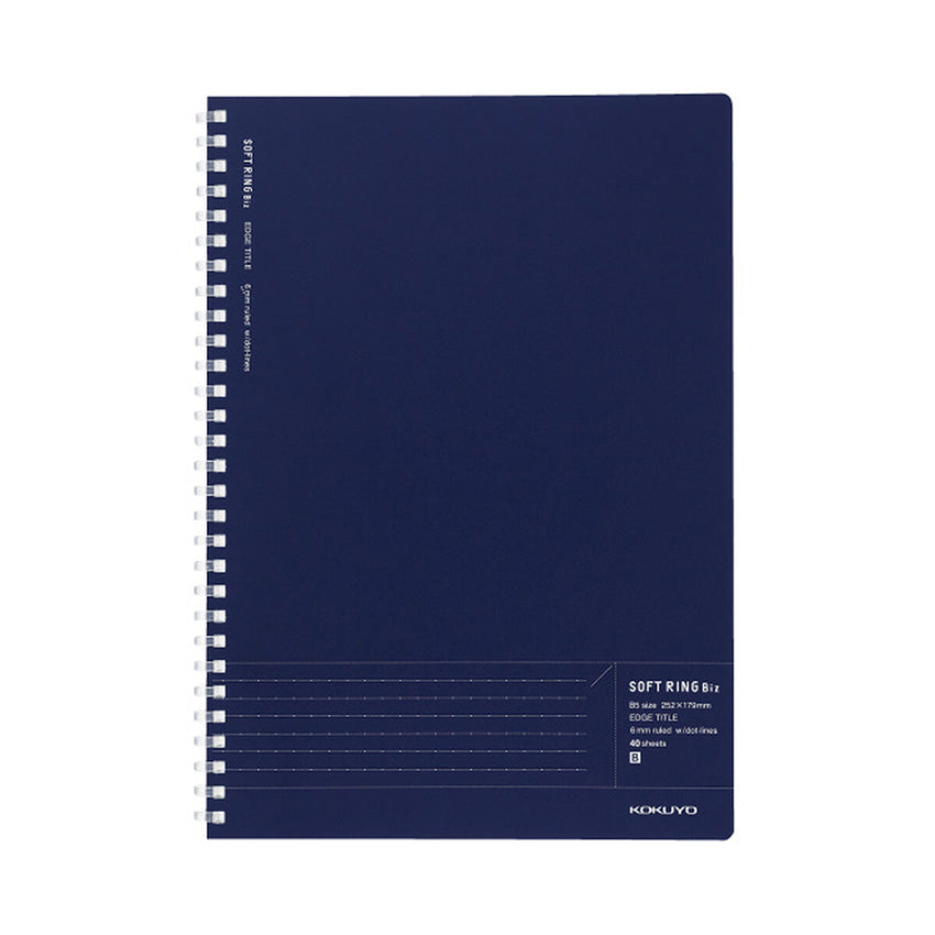 Kokuyo-Soft-Ring-Notebook-B5-Ruled-Navy