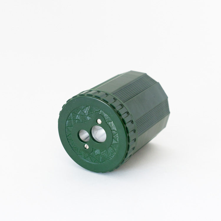 Dux-Duraplast-Double-Hole-Pencil-Sharpener-Green-Side-View