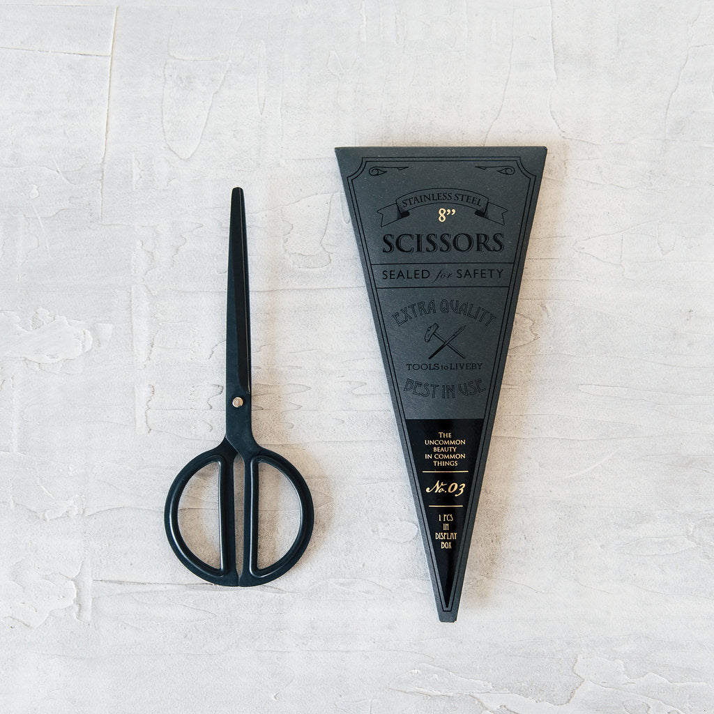 Tools to Liveby 8 Black Stainless Scissors – Paper and Grace